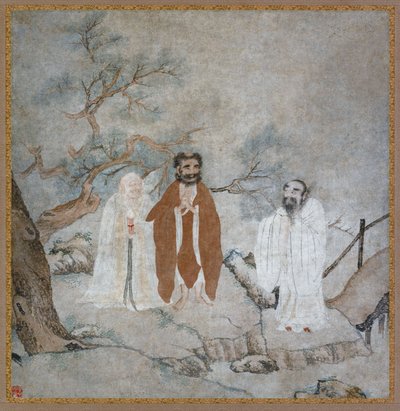 Sakyamuni, Lao Tzu y Confucio de Unknown